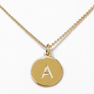NWT Kate Spade Gold Initial Necklace, Letter A